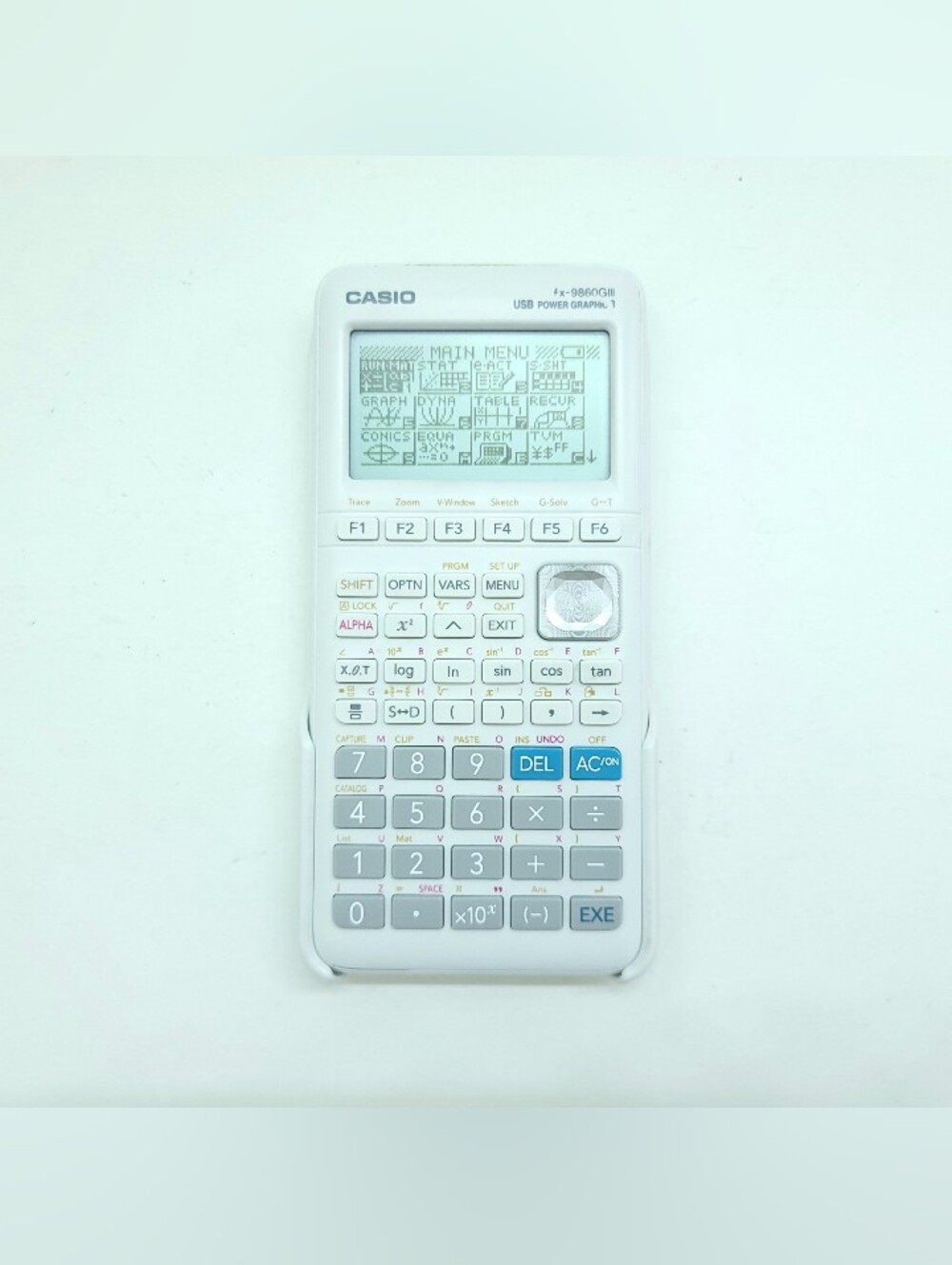 Casio FX-9860GIII 3 Graphic Calculator White - SAT PSAT AP ACT
